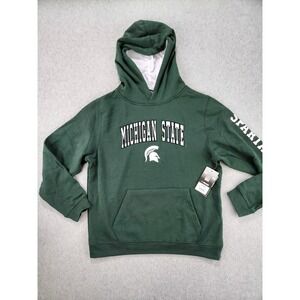 NEW Colosseum Michigan State Spartans Sweatshirt Hoodie YOUTH XL 20‎ Mens SMALL